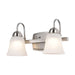 Vanity Nuvo 62-1568 15 Watt - LED 2 Light Vanity Fixture - 3000K - Brushed Nickel with Alabaster Glass Nuvo