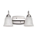 Vanity Nuvo 62-1568 15 Watt - LED 2 Light Vanity Fixture - 3000K - Brushed Nickel with Alabaster Glass Nuvo
