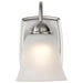 Vanity Nuvo 62-1569 8 Watt - LED 1 Light Vanity Fixture - 3000K - Brushed Nickel with Alabaster Glass - With Switch Nuvo
