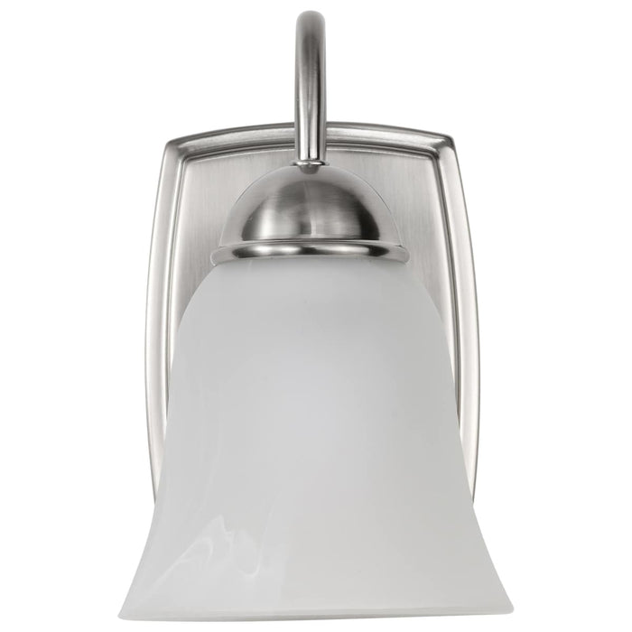 Vanity Nuvo 62-1569 8 Watt - LED 1 Light Vanity Fixture - 3000K - Brushed Nickel with Alabaster Glass - With Switch Nuvo