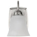 Vanity Nuvo 62-1569 8 Watt - LED 1 Light Vanity Fixture - 3000K - Brushed Nickel with Alabaster Glass - With Switch Nuvo