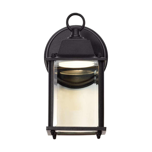 Wall Lantern Nuvo 62-1571 8 Watt - 3000K - LED Cube Lantern - Black Finish - Clear Beveled Glass Nuvo