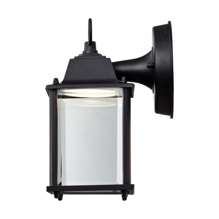 Wall Lantern Nuvo 62-1571 8 Watt - 3000K - LED Cube Lantern - Black Finish - Clear Beveled Glass Nuvo
