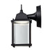 Wall Lantern Nuvo 62-1571 8 Watt - 3000K - LED Cube Lantern - Black Finish - Clear Beveled Glass Nuvo