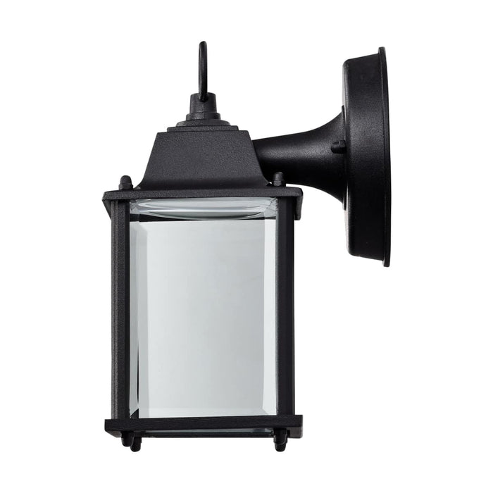 Wall Lantern Nuvo 62-1571 8 Watt - 3000K - LED Cube Lantern - Black Finish - Clear Beveled Glass Nuvo