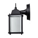 Wall Lantern Nuvo 62-1571 8 Watt - 3000K - LED Cube Lantern - Black Finish - Clear Beveled Glass Nuvo