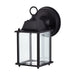Wall Lantern Nuvo 62-1571 8 Watt - 3000K - LED Cube Lantern - Black Finish - Clear Beveled Glass Nuvo