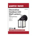 Wall Lantern Nuvo 62-1571 8 Watt - 3000K - LED Cube Lantern - Black Finish - Clear Beveled Glass Nuvo