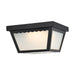 Flush Mount Nuvo 62-1572 12 Watt - 9 inch - LED Carport Flush Mount Fixture - 3000K - Dimmable - Black Finish with Frosted Glass Nuvo