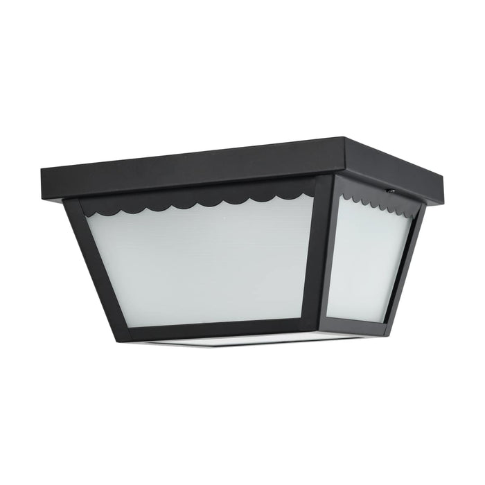 Flush Mount Nuvo 62-1572 12 Watt - 9 inch - LED Carport Flush Mount Fixture - 3000K - Dimmable - Black Finish with Frosted Glass Nuvo