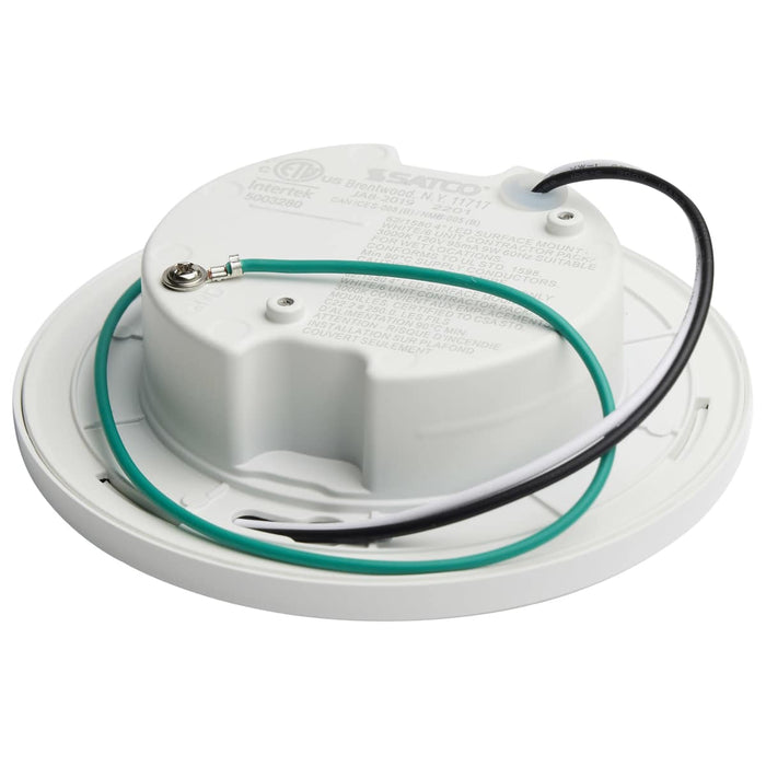 Surface Mount Nuvo 62-1580 4 inch - LED Surface Mount Fixture - 3000K - 6 Unit Contractor Pack - White - White Finish Nuvo