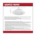 Surface Mount Nuvo 62-1581 4 inch - LED Surface Mount Fixture - CCT Selectable 3K/4K/5K - White - White Finish Nuvo