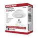 Surface Mount Nuvo 62-1581 4 inch - LED Surface Mount Fixture - CCT Selectable 3K/4K/5K - White - White Finish Nuvo