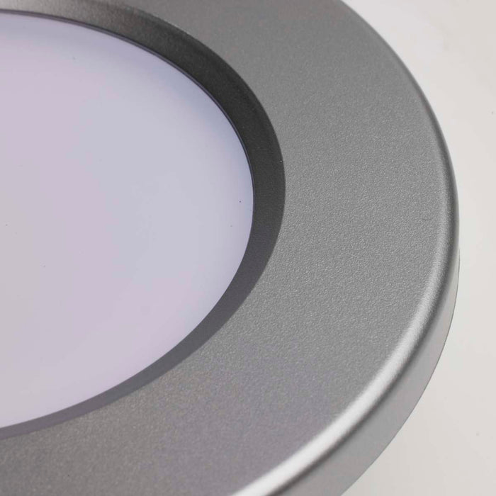 Surface Mount Nuvo 62-1582 4 inch - LED Surface Mount Fixture - CCT Selectable 3K/4K/5K - Brushed Nickel Nuvo