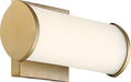 Vanity Nuvo 62-1591 Lena - LED Vanity - Brushed Brass with Striped Lens Nuvo
