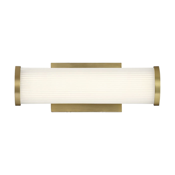 Vanity Nuvo 62-1591 Lena - LED Vanity - Brushed Brass with Striped Lens Nuvo