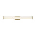 Vanity Nuvo 62-1593 Lena - LED Vanity - Brushed Brass with Striped Lens Nuvo