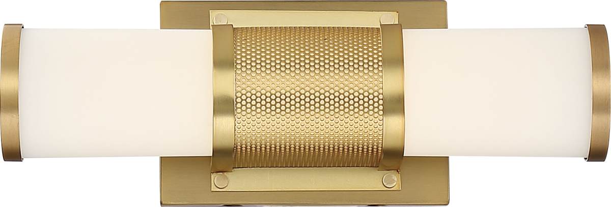 Vanity Nuvo 62-1601 Caper - LED Vanity - Brushed Brass with Frosted Lens Nuvo