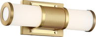 Vanity Nuvo 62-1601 Caper - LED Vanity - Brushed Brass with Frosted Lens Nuvo