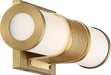 Vanity Nuvo 62-1601 Caper - LED Vanity - Brushed Brass with Frosted Lens Nuvo