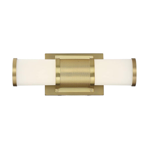 Vanity Nuvo 62-1601 Caper - LED Vanity - Brushed Brass with Frosted Lens Nuvo