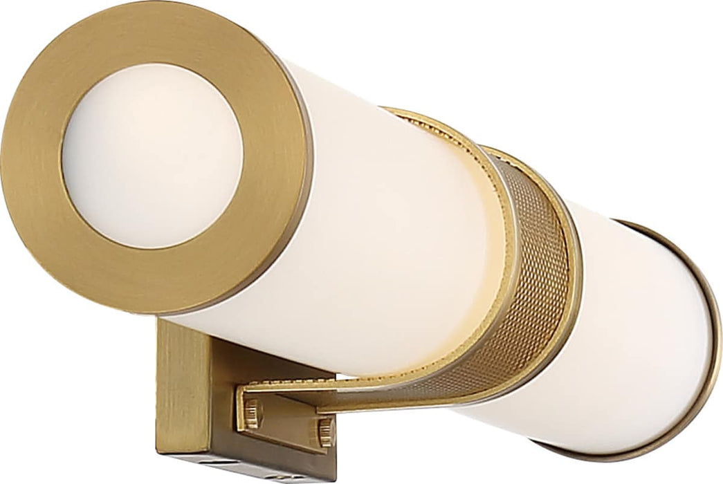 Vanity Nuvo 62-1602 Caper - LED Vanity - Brushed Brass with Frosted Lens Nuvo