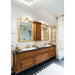 Vanity Nuvo 62-1602 Caper - LED Vanity - Brushed Brass with Frosted Lens Nuvo