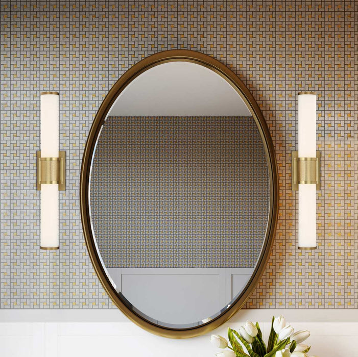 Vanity Nuvo 62-1602 Caper - LED Vanity - Brushed Brass with Frosted Lens Nuvo
