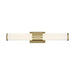 Vanity Nuvo 62-1602 Caper - LED Vanity - Brushed Brass with Frosted Lens Nuvo