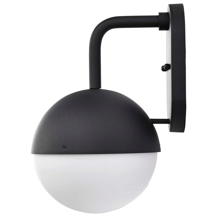Wall Lantern Nuvo 62-1615 Atmosphere - 6W LED - Medium Wall Lantern - Matte Black with White Opal Glass Nuvo