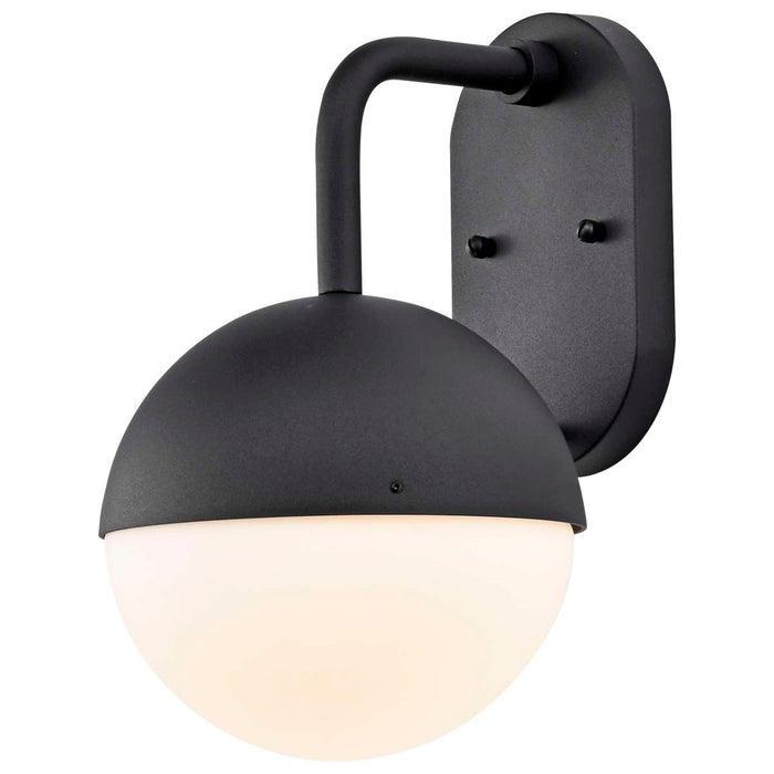 Wall Lantern Nuvo 62-1615 Atmosphere - 6W LED - Medium Wall Lantern - Matte Black with White Opal Glass Nuvo