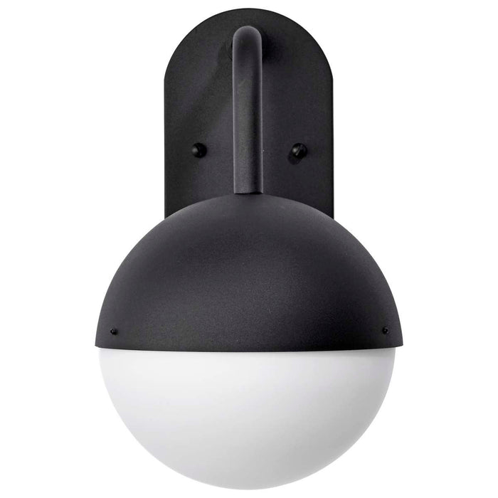 Wall Lantern Nuvo 62-1615 Atmosphere - 6W LED - Medium Wall Lantern - Matte Black with White Opal Glass Nuvo