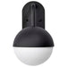 Wall Lantern Nuvo 62-1615 Atmosphere - 6W LED - Medium Wall Lantern - Matte Black with White Opal Glass Nuvo