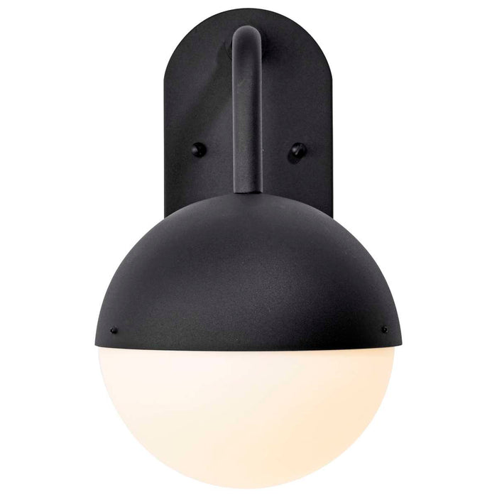 Wall Lantern Nuvo 62-1615 Atmosphere - 6W LED - Medium Wall Lantern - Matte Black with White Opal Glass Nuvo