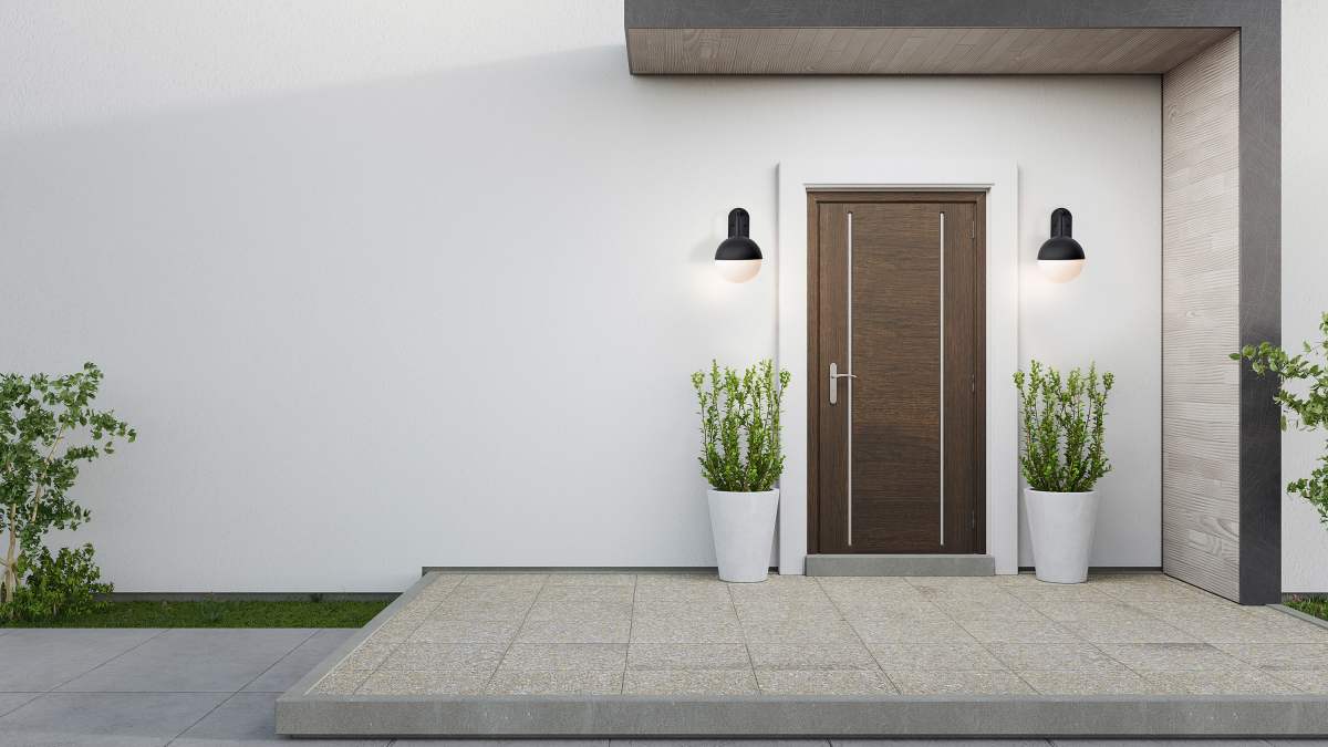 Wall Lantern Nuvo 62-1615 Atmosphere - 6W LED - Medium Wall Lantern - Matte Black with White Opal Glass Nuvo