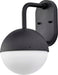 Wall Lantern Nuvo 62-1615 Atmosphere - 6W LED - Medium Wall Lantern - Matte Black with White Opal Glass Nuvo