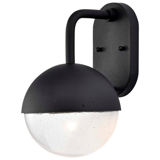 Wall Lantern Nuvo 62-1616 Atmosphere - 6W LED - Medium Wall Lantern - Matte Black with Clear Seeded Glass Nuvo