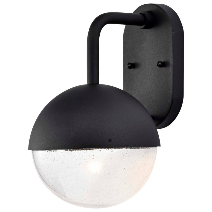 Wall Lantern Nuvo 62-1616 Atmosphere - 6W LED - Medium Wall Lantern - Matte Black with Clear Seeded Glass Nuvo