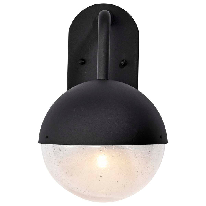Wall Lantern Nuvo 62-1616 Atmosphere - 6W LED - Medium Wall Lantern - Matte Black with Clear Seeded Glass Nuvo