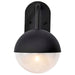 Wall Lantern Nuvo 62-1616 Atmosphere - 6W LED - Medium Wall Lantern - Matte Black with Clear Seeded Glass Nuvo