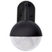 Wall Lantern Nuvo 62-1616 Atmosphere - 6W LED - Medium Wall Lantern - Matte Black with Clear Seeded Glass Nuvo