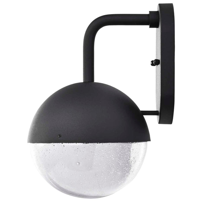 Wall Lantern Nuvo 62-1616 Atmosphere - 6W LED - Medium Wall Lantern - Matte Black with Clear Seeded Glass Nuvo