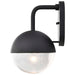Wall Lantern Nuvo 62-1616 Atmosphere - 6W LED - Medium Wall Lantern - Matte Black with Clear Seeded Glass Nuvo