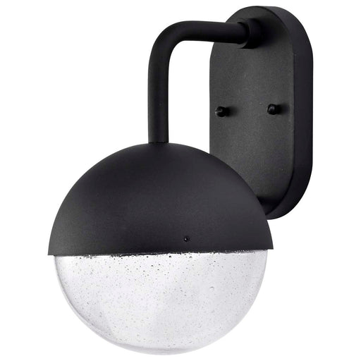 Wall Lantern Nuvo 62-1616 Atmosphere - 6W LED - Medium Wall Lantern - Matte Black with Clear Seeded Glass Nuvo