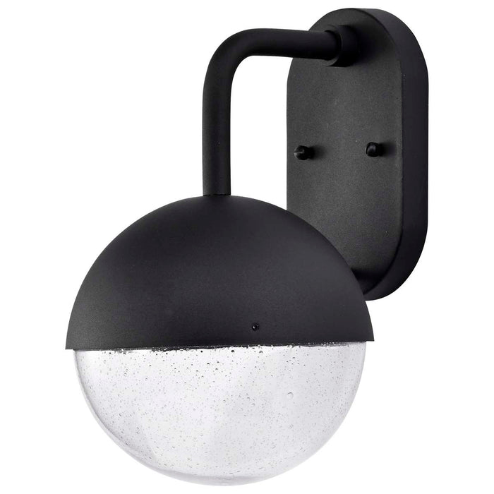 Wall Lantern Nuvo 62-1616 Atmosphere - 6W LED - Medium Wall Lantern - Matte Black with Clear Seeded Glass Nuvo