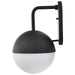 Wall Lantern Nuvo 62-1617 Atmosphere - 10W LED - Large Wall Lantern - Matte Black with White Opal Glass Nuvo