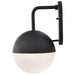 Wall Lantern Nuvo 62-1617 Atmosphere - 10W LED - Large Wall Lantern - Matte Black with White Opal Glass Nuvo