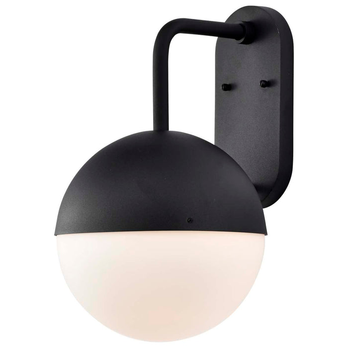 Wall Lantern Nuvo 62-1617 Atmosphere - 10W LED - Large Wall Lantern - Matte Black with White Opal Glass Nuvo