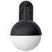 Wall Lantern Nuvo 62-1617 Atmosphere - 10W LED - Large Wall Lantern - Matte Black with White Opal Glass Nuvo