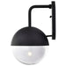 Wall Lantern Nuvo 62-1618 Atmosphere - 10W LED - Large Wall Lantern - Matte Black with Clear Seeded Glass Nuvo
